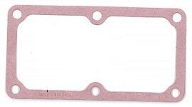 Pink rectangular intake manifold gasket with multiple bolt holes